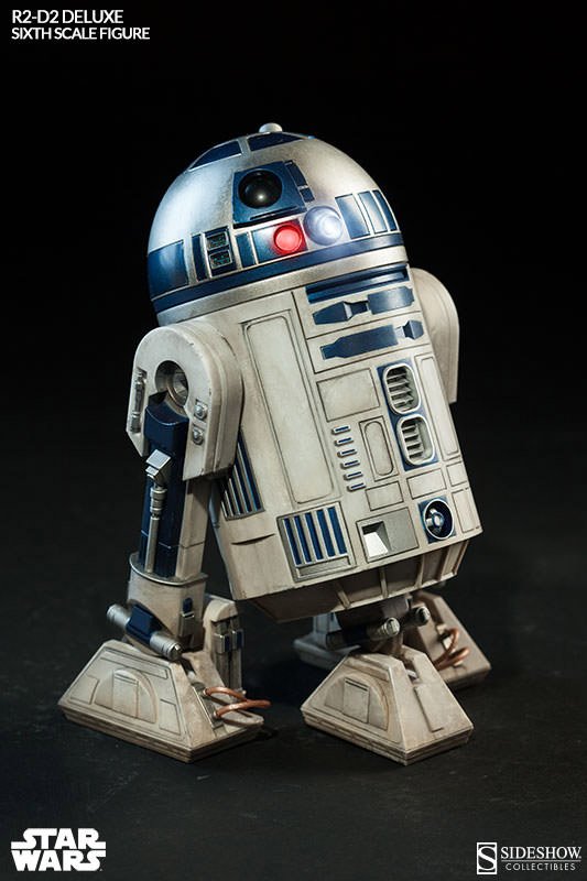 Star Wars R2-D2 Action Figure 1/6 Scale Sideshow Collectibles UK Star Wars r2 d2 scale model UK Animetal Star Wars r2 d2 collectibles UK Star Wars merchandise UK