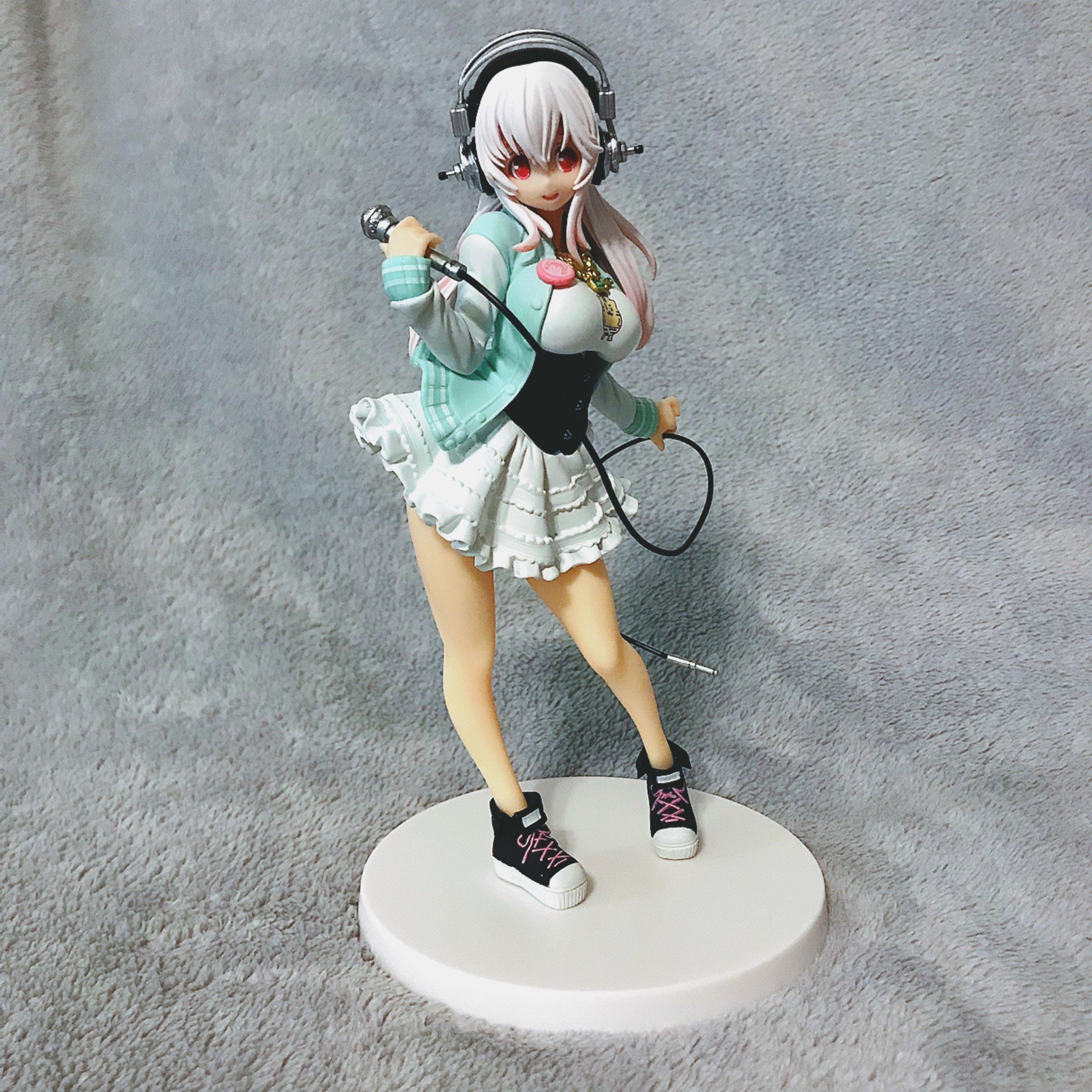Super Sonico & Pochaco フィギュア セット Super Sonico Pochaco Winter Ver. Figure Set TAITO JAPAN +