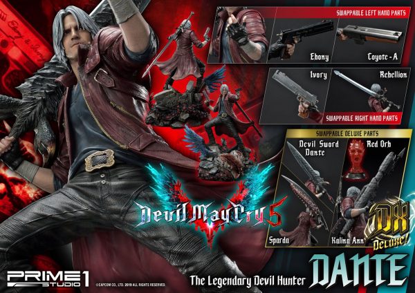 Devil May Cry 5 Dante Statue Prime 1 Studio 1/4 Scale Limited Edition Deluxe UK Devil May Cry statues UK Devil May cry limited edition dante resin statues UK Animetal