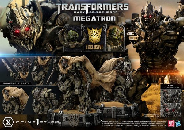 Transformers 3 Statues Megatron & Megatron Exclusive Limited Edition Prime 1 Studio UK Transformers memorabilia Transformers megatron merch UK Animetal