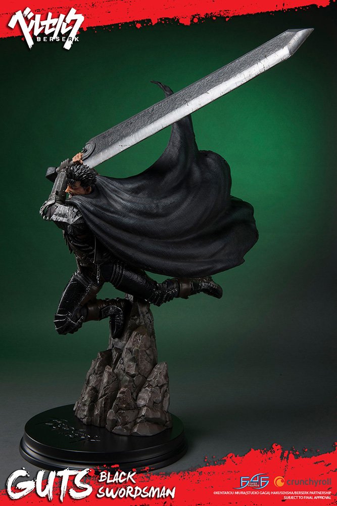 Guts Black Swordman Berserk Rage Unpainted Statue Figure Model Resin Kit RARE 
