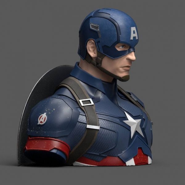 Avengers Endgame Captain America Bust Coin Bank UK avengers money bank UK captain america coin bank UK marvel collectibles UK Animetal