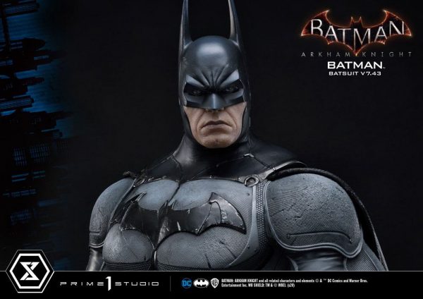 Batman Arkham Knight Statue Batman Batsuit v7.43 86cm 1/3 Scale prime 1 studio UK Batman statues UK prime 1 studio statues UK Animetal