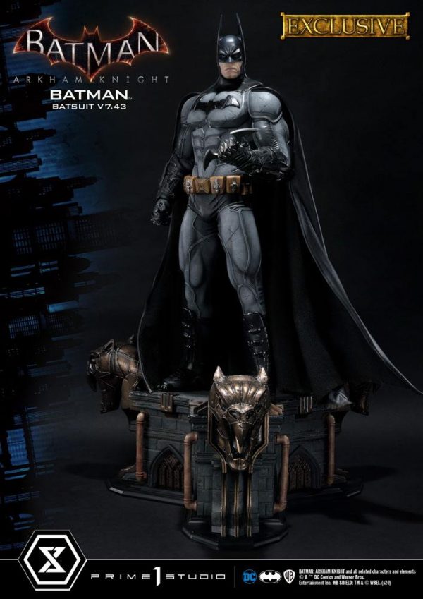 Batman Arkham Knight Statues 1/3 Batman Batsuit v7.43 Regular & Exclusive Prime 1 Studio UK Batman statues UK prime 1 studio statues UK Animetal