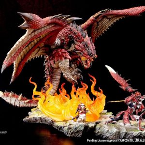 Monster Hunter Diorama Rathalos The Fiery Bundle 1/10 Scale Kinetiquettes UK Monster hunter scale statues UK monster hunter rathalos statue UK Animetal