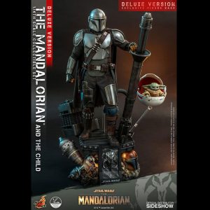 Star Wars Mandalorian & The Child Action Figure 2-Pack 1/4 Scale Deluxe Hot Toys UK star wars action figures UK mandalorian action figures UK