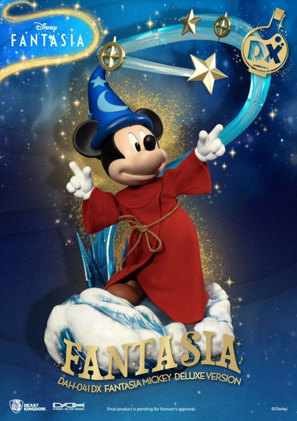 Disney Classic Dynamic 8ction Heroes Action Figure 1/9 Mickey Fantasia Deluxe Ver. Beast Kingdom Toys UK Disney Mickey Mouse action figure UK Animetal
