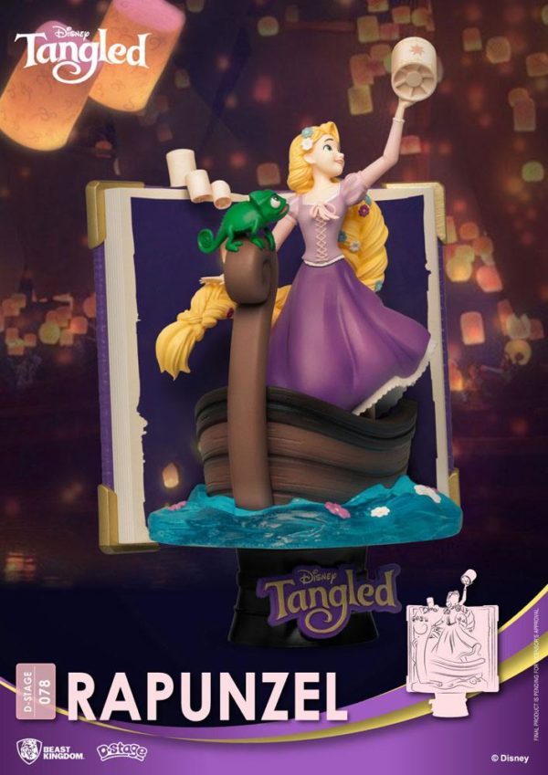 Disney Story Book Series D-Stage PVC Diorama Rapunzel 15 cm Beast Kingdom Toys UK disney figures UK disney rapunzel figures UK Animetal