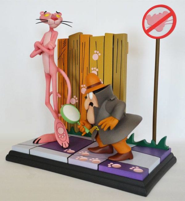 The Pink Panther Statue Pink Panther & The Inspector 41 cm Hollywood Collectibles Group UK the oink panther statue UK pink panther figures UK Animetal