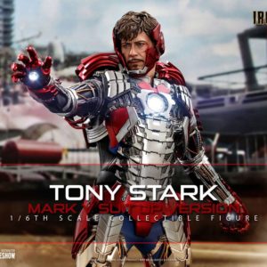Iron Man 2 Movie Masterpiece Action Figure 1/6 Tony Stark (Mark V Suit Up Version) Hot Toys UK iron man 2 tony stark action figure UK Animetal