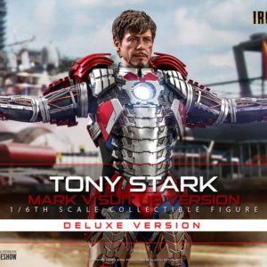 Iron Man 2 Movie Masterpiece Action Figure 1/6 Tony Stark (Mark V Suit Up Version) Deluxe Hot Toys UK iron man tony stark deluxe action figure UK Animetal