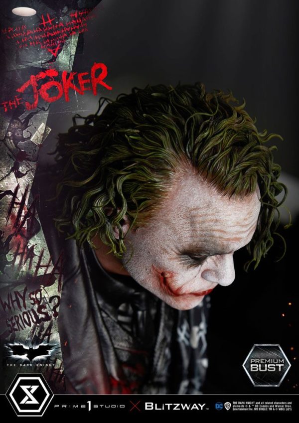 The Dark Knight Premium Bust The Joker Prime 1 Studio UK the dark night the joker limited edition bust prime 1 studio UK dark night joker statues UK Animetal
