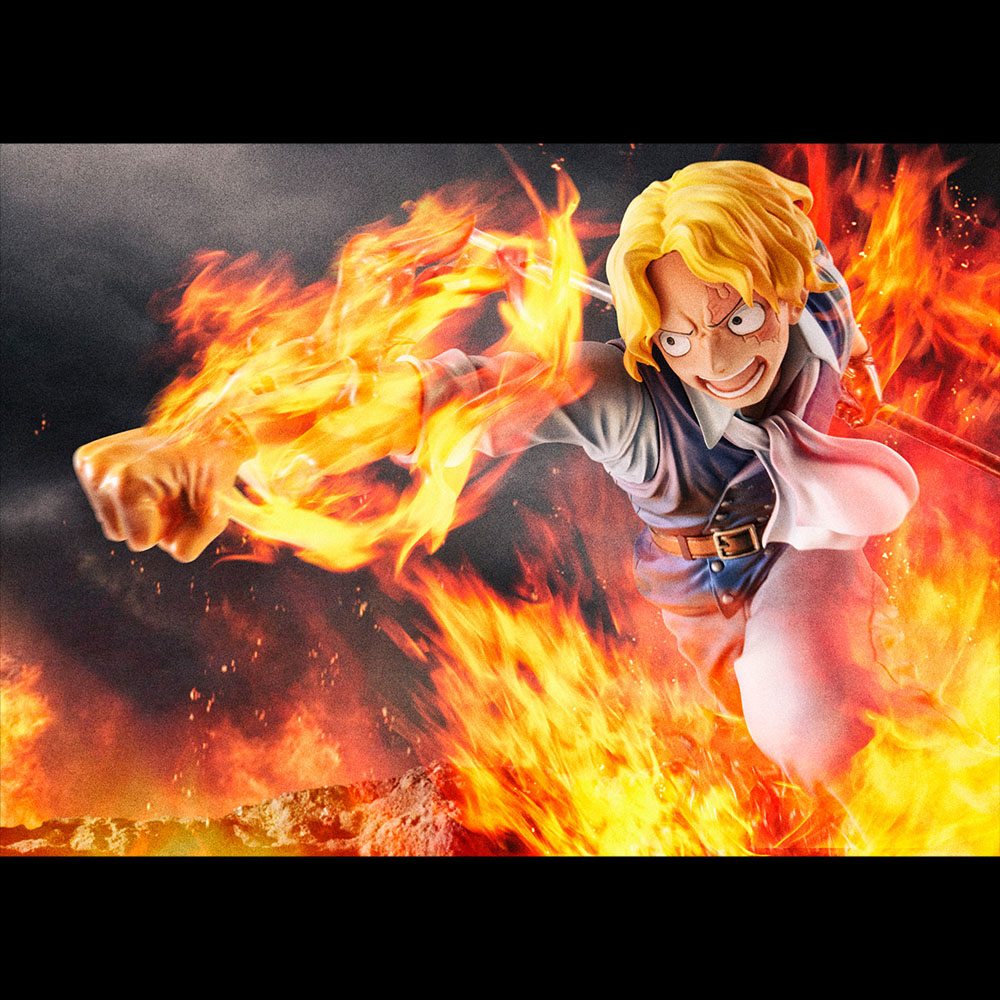 One Piece Excellent Model P O P Pvc Statue Sabo Fire Fist Inheritance Limited Edition 15 Cm Animetal