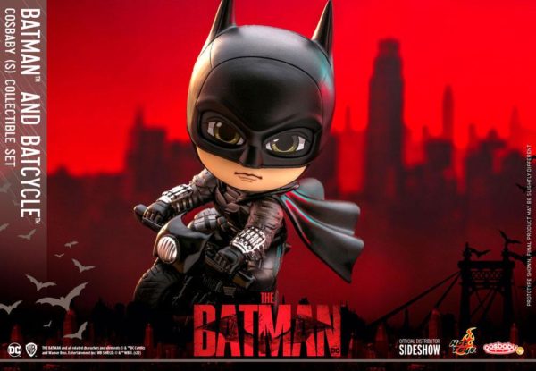 The Batman Cosbaby Mini Figure Set Batman & Batcycle Hot Toys UK batman and batcycle mini figure set hot toys UK Animetal