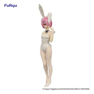 Re:Zero - Starting Life in Another World BiCute Bunnies PVC Statue Ram White Pearl Color Ver. Furyu UK re:zero ram bicute bunnies statue UK Animetal
