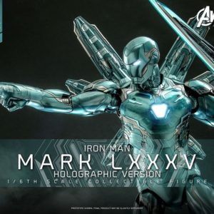 Avengers: Endgame Diecast Action Figure 1/6 Iron Man Mark LXXXV (Holographic Version) 2022 Toy Fair Exclusive Hot Toys UK Animetal
