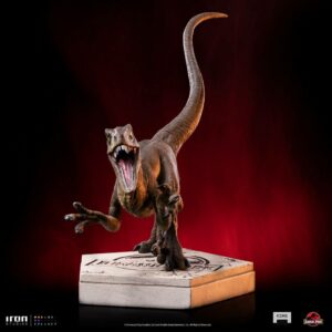 Jurassic World Icons Statue Velociraptor A Iron Studios UK jurassic wolrd Velociraptor A statue iron studios UK Animetal