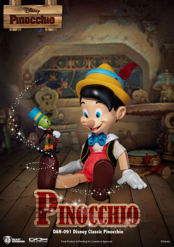 Disney Classic Dynamic 8ction Heroes Action Figure 1/9 Pinocchio Beast Kingdom Toys UK disney pinocchio scale action figure UK Animetal