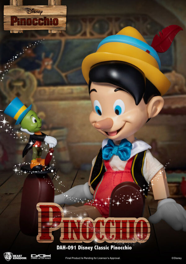 Disney Classic Dynamic 8ction Heroes Action Figure 1/9 Pinocchio Beast Kingdom Toys UK disney pinocchio scale action figure UK Animetal