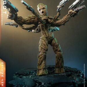Guardians of the Galaxy Vol. 3 Movie Masterpiece Action Figure 1/6 Groot (Deluxe Version) Hot Toys UK Guardians of the Galaxy 3 groot scale action figure hot toys UK Animetal