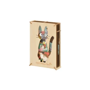 Studio Ghibli Kiki’s Delivery Service Wood Style Silhouette Jiji Paper Theatre UK studio ghibli paper theater UK kikis delivery servicer paper theatre Animetal